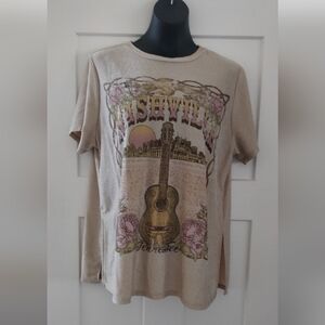 Women's glittery Nashville graphic tee